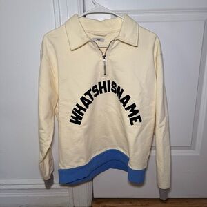 Bode Men’s Whatshisname Pullover Cream - Size M/L